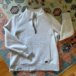 LL Bean 1/4 Zip Quilted Pullover Sweatshirt